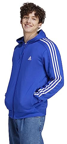 Adidas Giacca da Uomo, Blu Semi-Lucido, XXL