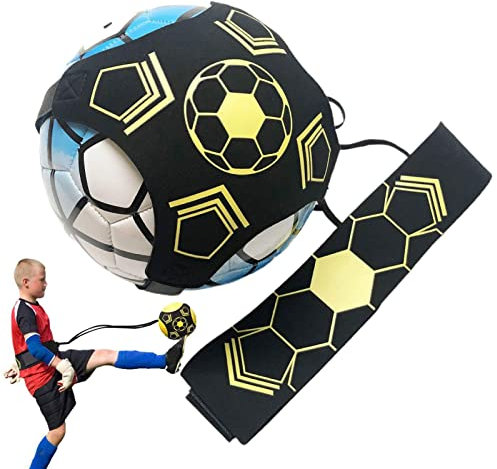 Halatua Allenatore di palloni da calcio | Attrezzatura da allenamento per allenamento a mani libere di calcio - Attrezzatura da allenamento per obiettivi giovanili a casa o in campo