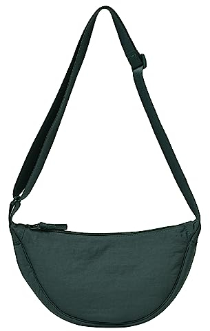 Borsa Zaino a Tracolla Morbida in Nylon Mezzaluna Donna Piccola Casual