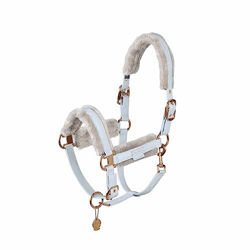 Eskadron Halfter METALLIC Faux Platinum23 Größe WE, Farbe Powder Blue