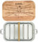 American Football Brotdose Personalisiert - Lunchbox mit Fächern - Geschenk Football Fan - Brotdose Holzdeckel - Personalisierte Lasergravur mit Namen (700 ml. + 1 Trennwand, American Football)