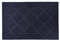 Emma Barclay Non Slip Easy Care Absorbant Door Mat Rug (60x40cm) (Navy Cross Hatch)