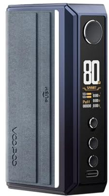 Voopoo Drag 5 Mod, Dual 18650 Battery, 0.96 Colour TFT Screen, Advanced Vaping Modes, 177 Watts, Durable and Stylish Design, 2ml Capacity, No Nicotine (Gradient Blue)