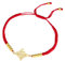 EUEAVAN Hexen-Knoten-Armband Irisches Dreifaltigkeits-Armband keltischem Knoten Handgeflochtenes Rope Lucky Red String Armband Verstellbare Perlen Paar Triquetra Amulett Schmuck (Hexenknoten rot)