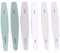 VINTORKY 6pcs Nail Polishing Bars Double-Sided Nail Files for Natural and Artificial for Professional Manicure and Art Use