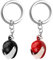 DHWEKU 2 Pcs portachiavi moto gadget moto porta chiavi moto Portachiavi Casco Moto,Portachiavi Con Moto, portachiavi moto personalizzato,Portachiavi Casco,Un regalo per un amico,un amante,Nero e rosso