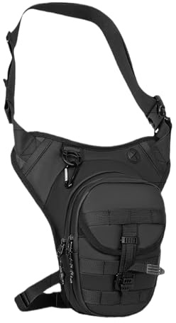 Bauchtasche zum Reiten mit Beingurt | Bauchtasche für Beine, Beintasche | für Motorrad, Aufbewahrung mit mehreren Taschen, Zubehör zum Reiten, tragbare Tasche für
