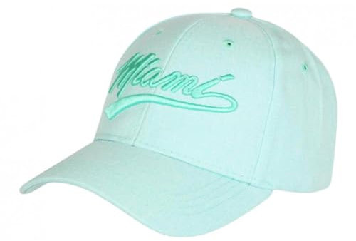 Nyls Création Miami Cap Pastell Grün Klasse und Vintage aus Baumwolle Baseball – Größe: Einheitsgröße – Farbe: Grün – Herren, grün, Einheitsgröße