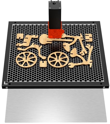 Lasergravurmaschine Honeycomb Arbeitstisch 313 x 281 mm Arbeitsbereich mit Metallschale für alle Laser-Gravierer und Laserschneidemaschinen, CNC-Schneidemaschinen,Laser-Graviermaschinen
