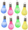 Lumineo 894992 LED Solar 8er Set Glühbirnen in 4 Farben leuchtende Glühlampen bunt Gartendeko ca. 17,5 x 7,5 cm