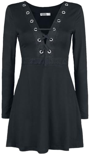 INNOCENT Haily Top Frauen Langarmshirt schwarz Gothic, Rockwear