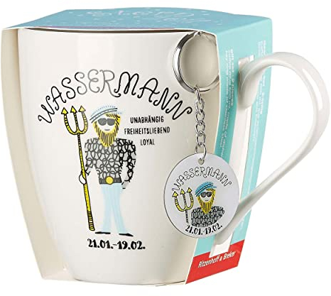 Ritzenhoff & Breker Jumbotasse Astro Sternzeichen Größe Jumbotasse 650 ml Wassermann