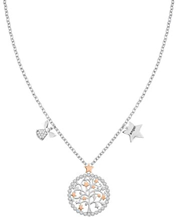 Bluespirit Collana da donna, Collezione ALBERO DELLA VITA, in brass, PVD rose gold, zirconi - P.62P410000200