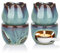 ComSaf Wax Melt Burners Essential Oil Burner Set of 2, Aromatherapy Aroma Burner Ceramic Oil Candle Diffuser Tealight Tart Wax Burner Home Bedroom Decor Christmas Housewarming Gift