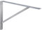 Gedotec Schwerlastwinkel ATHENA 1 Stück Regalwinkel I Tiefe 600 mm I Schwerlastkonsole Silber I Wandhalterung Regal Tragkraft 300 kg I Winkel Metall massiv | Regalträger | Wandmontage Konsole
