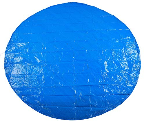 Tapis de Sol de Piscine, Couverture de Piscine Forme Ronde PE Etanche la Pluie Etanche la poussire Couverture de Piscine Accessoires de Tissu de Protection pour piscines Bleu(210cm)