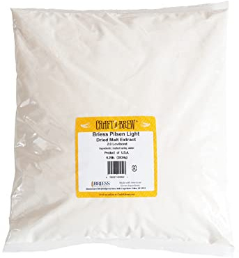 Craft A Brew - Estratto di malto secco per Brew Kit - Pilsen 2,8 kg - Estratto di base multiuso - Per qualsiasi stile di birra - Fermentazione efficace