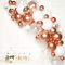 Amscan 9907431 - DIY Ballon-Girlande Rosegold, 66 Luftballons aus Latex und Folie, altrosa, rosa, transparent, für Geburtstag, Geburt, Silvester, Hochzeit, Dekoration
