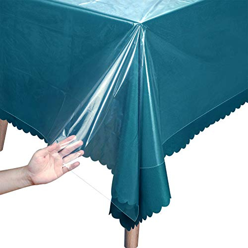 Mantel Cristal, Lamina de PVC Transparente termoplástico Muy Flexible (100_X_140)