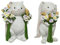 Dekofiguren Hase 13cm x 1 Stück Keramik Tierfigur Osterdeko