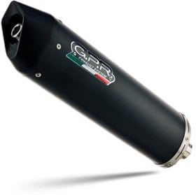 Auspuff Marke GPR kompatibel mit Kymc X-Town 125 2016/2020, Komplettanlage Racing Furore Schwarz