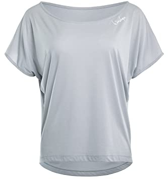 WINSHAPE Damen Ultra Leichtes Modal-kurzarmshirt Mct002 T-Shirt, Cool-grey, XL EU