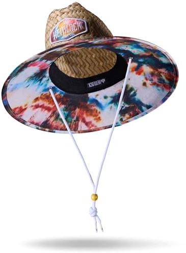 Strohhut für Damen und Herren, Rettungsschwimmerhut, Strandhut und Sonnenhut, LSF 50+, breite Krempe für Sonnenschutz, Einheitsgröße, Hemlock, Bowie, L/Einheitsgröße