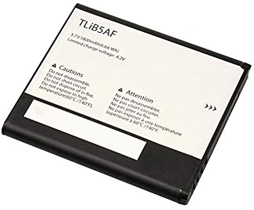Backupower Ersatz TLIB5AF Akku Accu Kompatibel mit Alcatel One Touch 997, PopC5, X Pop, OT-5035, CAB32E0002C1 1800mAh