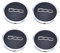 4X Nabendeckel Felgendeckel Radkappe Radnabendeckel mit Chromrand für FIAT 500 51884863
