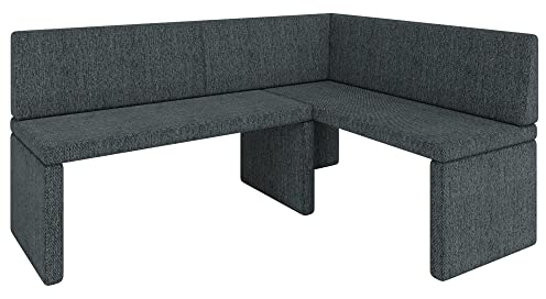 Eckbank Akiko Corner Bench - Eckbankgruppe für Ihrem Esszimmer, Küche modern, Sitzecke, Essecke. Perfekt für Küche, Büro und Rezeption. Solide und Starke Verarbeitung. (INARI 96, 196x142cm rechts)