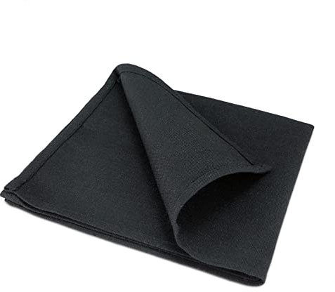 Stoffservietten Schwarz 25 Stück 40x40cm Baumwolle