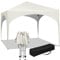 WOLTU Tente de Fête,Tonnelle de Jardin, Pavillon Pop-Up avec Toit en Demi-Cercle,Tente Pliante pour Marché en Plein Air,Auvent Pliable Imperméable,Tente Pare-Soleil avec Pieds Réglables,3x3 Beige