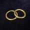 MOMOMAGE Ellis Ring Magic Tricks Ring Appear/Vanish Magic Ring and Chain Penetration Magic Close Up Street Illusions Gimmick Mentalism Prop (Golden)