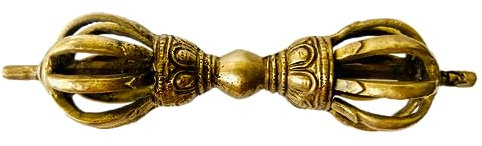 Himalayan Craft Tibetische Vajra Dorge, Messing Phurba Stößel Vintage Acht Stränge von Stößel Dorge Dämon Stößel Dorje Buddhismus Religiöse Lieferungen - Handgefertigt in Buddha Home, Nepal