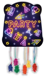 CONVER PARTY Piñata Glow Party - Partyartikel - Kinderpartys, Geburtstage und Feiern - Dekoration 30 cm