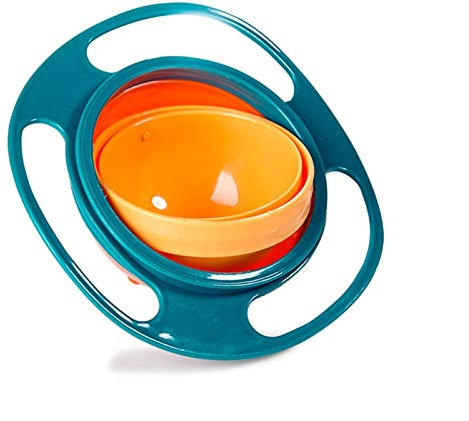 Vajilla infantil Creative 360 ​​Rotate A Prueba De Derrames Universal Gyro Bowl Baby Food Weaverware Niños Comiendo Tazones De Entrenamiento Alimentación De Platos De Aprendizaje Bebé Boles ( Color :