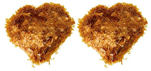 BQLZR Gelbe Violine Schellack Flocken für Möbel Oberfläche Reparatur 170x70x13mm 2 Stück