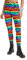 sissycos Damen 80er Neon Leggings Pants, Yoga Druck Print Bequem Fauen Laufhosen(Stolz Zebrastreifen,L)