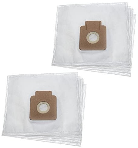 vhbw 10x Sacs compatible avec Hoover TFS5165019, TFS5165017, TFS5165 011 aspirateur - microfibre non tissée, 23,7cm x 26,8cm blanc
