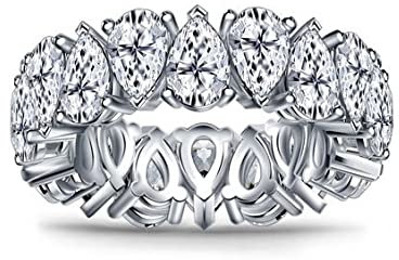 Raiimagina Damen Zirkonia steinring silber (56, Silber)