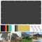 Toldo Vela con Forma 180 x 250 cm Impermeable Toldos Vela Baratos Rectangular con Protezione UV PES e Accessori di Montaggio para Barandilla Patio Aire Libre Piscina Jardín Terraza, Gris Oscuro