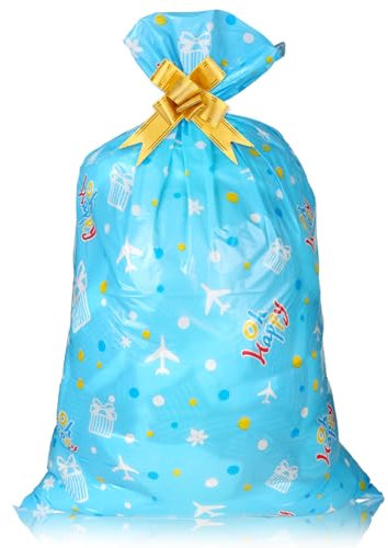 Giantree Übergroße Geschenktasche, 56×36 Weihnachten Geschenk Taschen Plastikgeschenktüten Geschenk Taschen Geburtstag Goodie Bags Gastgeschenke Säckchen für Riesengeschenke(rosa)