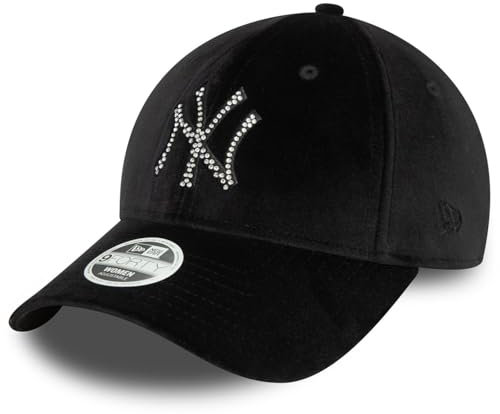 New Era 9Forty Damen Cap Velour Diamante NY Yankees schwarz