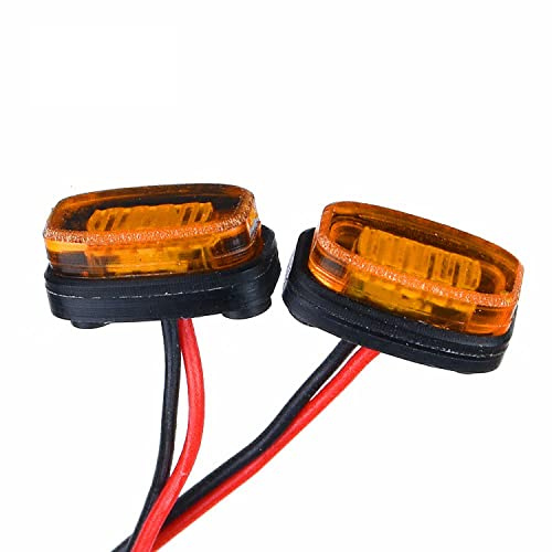 wheelfun Grad Led Seitenschweller Licht Marker Lampe für 1/14 Tamiyay 56323 RC Traktor Truck