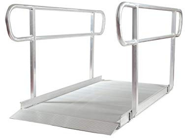 The Ramp People Disabled Access Ramp for Wheelchairs, Mobility Scooters, Walkers 3ft - 12ft Handrails/No Hnadrails Portable or Fixed (With Handrails, 3ft / 91cm)