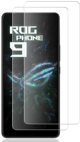 AnnhanT Protector Pantalla para ASUS ROG Phone 9, Cristal Templado 2 Piezas. 9H Dureza Antiarañazos, Transparente Vidrio para ASUS ROG Phone 9 Protector Pantalla