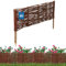 KOTARBAU® Beetbegrenzung Weidenzaun 60 x 20 cm Zaun Beeteinfassung Beet Beetumrandung Steckzaun Rasenkante Weide Beeteinfassung Gartenzaun Zum Stecken Flexible Weidengeflecht