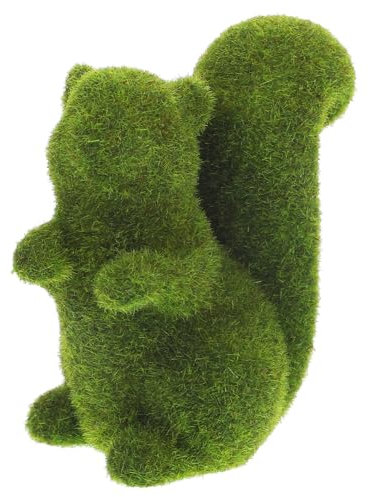 INOOMP Eichhörnchen Figur Garten Ornament Harz Mit Stabiler Basis Balkon Deko Outdoor Desktop Skulptur