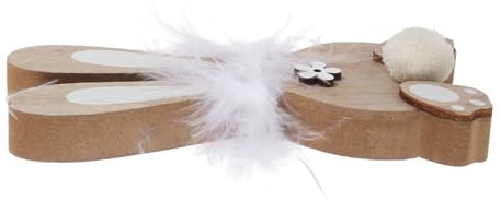 TEMPNAP Holz Osterhase Dekoration Niedliche Holzfigur Für Frühlings Und Osterfeiern Stabile Holzkunst Für Wohnzimmer Und Schreibtisch Perfektes Für Familie Und Freunde s