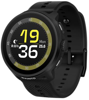 SUUNTO RUN Orologio Sportivo da Corsa, 1,32 AMOLED Touchscreen, Tracker Attività, Smartwatch per Running, GPS Dual Band, Monitoraggio della Frequenza Cardiaca/Sonno, 12 Giorni di Autonomia, Musica